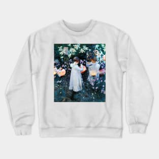 Carnation, Lily, Lily-Rose - John Singer Sargent 1885 Crewneck Sweatshirt